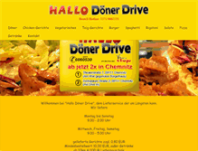 Tablet Screenshot of hallo-doener-drive.de